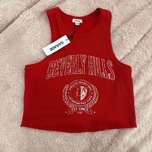 Garage Red Beverly Hills Tank Top